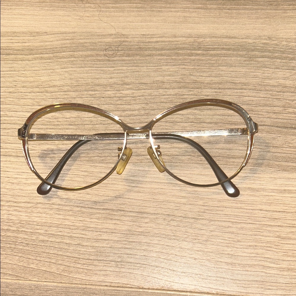 VINTAGE Givenchy Paris Oversized Gold Wire Frames - Made in Italy